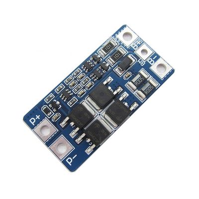 10A 8.4V 18650 2s Bms บอร์ดแหล่งจ่ายไฟโมดูล 46.7*23*3.15 มม.