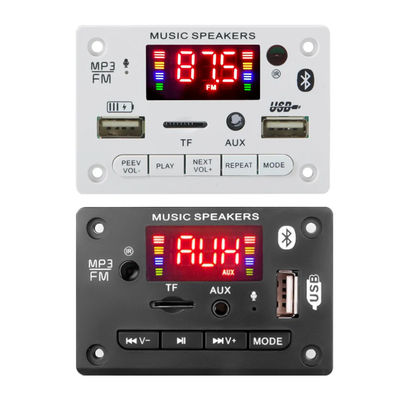 โมดูลเครื่องเล่น MP3 แบบไร้สาย BT 5.0 พร้อม 6-12V DC และการสนับสนุนเสียงไร้ความเสียสําหรับระบบเสียงรถ