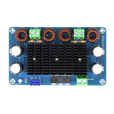 บอร์ดเสียงเครื่องขยายพลังงานสูง 150W + 150W พร้อม DC 12-28V Output สําหรับเครื่องสมดุลสเตเรียในโรงภาพยนตร์ที่บ้าน