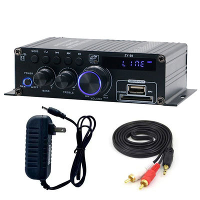 เครื่องเสริมพลังงานแบบสองช่อง 120W พร้อมเครื่องประเทียบเสียงสําหรับ HiFi Stereo Audio