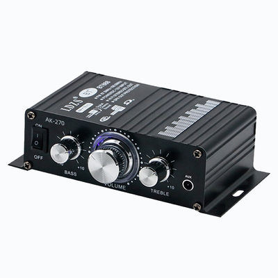 AK-270 12V 30W+30W 2.0 Channel Bluetooth Power Amplifier สําหรับโรงภาพยนตร์ในบ้าน