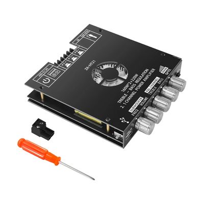 Creatall HT21 2.1 ช่อง 160WX2+220W HiFi Power Amplifier Board Module AUX/USB Input BT5.0 ดิจิตอล ซับวูฟอร์ โปรเฟชั่น