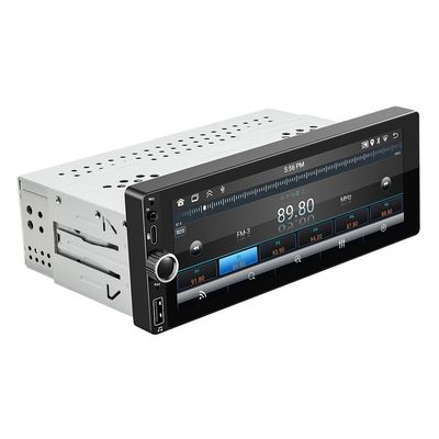 Single Din 6.86 Inch CarPlay / Android Auto Car Radio พร้อมจอสัมผัส LCD การเชื่อมต่อ USB การวางพานมือ