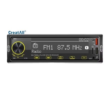 Creatall Special Clearance เครื่องเล่น MP3 ในรถยนต์หน้าจอสัมผัส 2.5D พร้อมอินเทอร์เฟซ USB ไร้สาย BT เครื่องชาร์จวิทยุดิจิตอล DAB