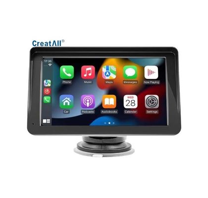 Creatall เครื่องนำทางในรถยนต์แบบพกพาขนาด 7 นิ้ว พร้อมกล้องมองหลังไร้สายสำหรับ Bluetooth MP5 HD USB Connection Cross-Border Carplay