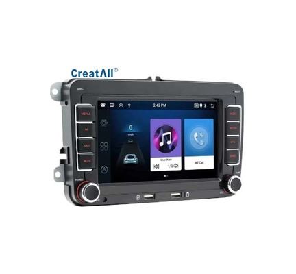 Creatall 7 นิ้ว แอนดรอยด์ GPS การนําทางรถยนต์ HD หน้าจอใหญ่สําหรับบลูทูธ CarPlay กล้องย้อนหลังที่เข้ากันได้สําหรับ Volkswagen USB