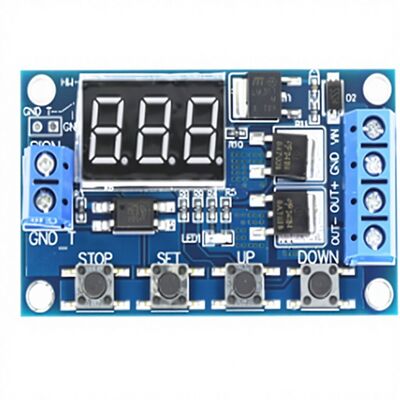 Dual MOSFET Trigger Loop Timing Delay Switch Board Glitch Protection 12V/24V Relay-Free Module