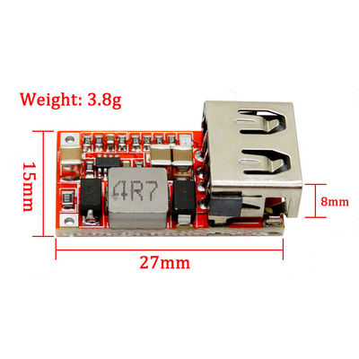DC Buckขั้นตอนลงConverter 12V 5Vโมดูล 12V/24Vถึง 5V 3AรถUSB Chargerโมดูล 6-24V DCขั้นตอนลงโมดูล