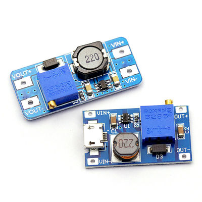 MT3608 2A DC-DC เพิ่มแรงดันไฟฟ้าบอร์ดแรงดันไฟฟ้ากว้างอินพุต 2/24V Lto 5/9/12/28V โมดูล