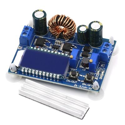 35W DC Digital LCD แสดงผล บอร์ดอัตโนมัติ Down Buck Boost Converter โมดูลจ่ายไฟ