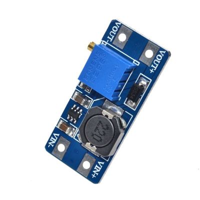 MT3608 โมดูลจ่ายไฟ 2A DC DC Boost โมดูล 2-24V แรงดันไฟฟ้าขาเข้า