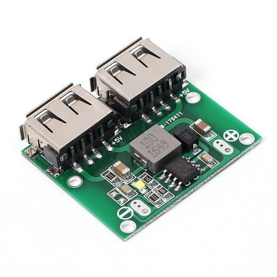 บั๊กแรงดันไฟฟ้าโมดูลจ่ายไฟ DC DC โมดูล 3A รถชาร์จ 6-26V