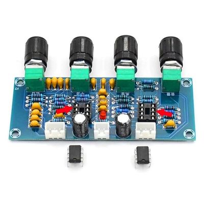 NE5532 เครื่องขยายเสียง โมดูลเสียง ชั้น D เครื่องขยายเสียงดิจิตอลด้วย DC12V-24V Input และการปรับปริมาตรของบาส