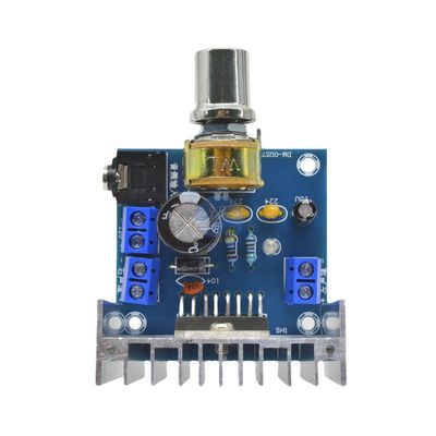 TD7297A เครื่องขยายเสียง โมดูลเสียง ชั้น D เครื่องขยายเสียง บอร์ด DC 9-15V 15W*2 สเตเรียพร้อมเรเดียเตอร์ที่ปรับปรุงขึ้น