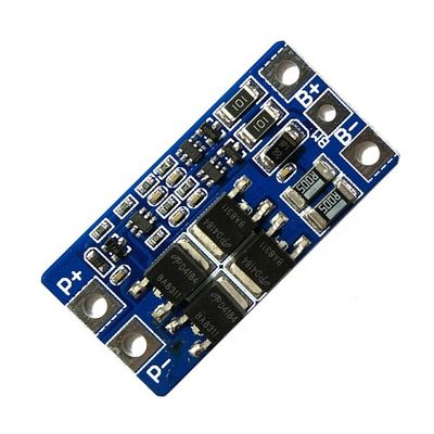 10A 8.4V 18650 2s Bms บอร์ดแหล่งจ่ายไฟโมดูล 46.7*23*3.15 มม.