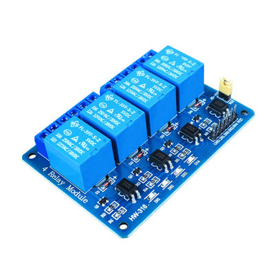 5V ออปโตคัปเปลอร์ 4 ช่องรีเลย์โมดูล IED การเขียนโปรแกรม STEM การศึกษา