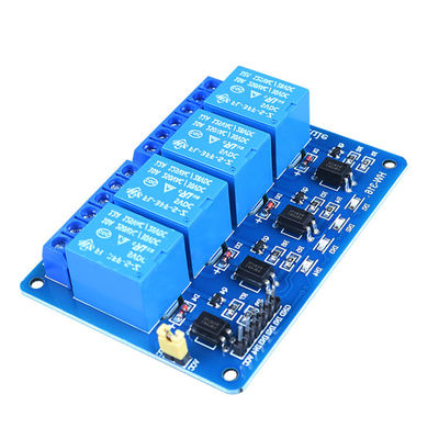 5V ออปโตคัปเปลอร์ 4 ช่องรีเลย์โมดูล IED การเขียนโปรแกรม STEM การศึกษา