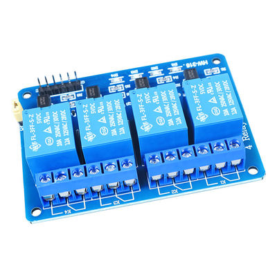 5V ออปโตคัปเปลอร์ 4 ช่องรีเลย์โมดูล IED การเขียนโปรแกรม STEM การศึกษา