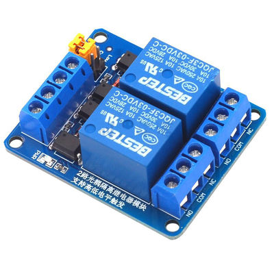 3.3V 5V 12V 24V โมดูลรีเลย์ควบคุม 2 ช่อง Dual OPTOCOUPLER