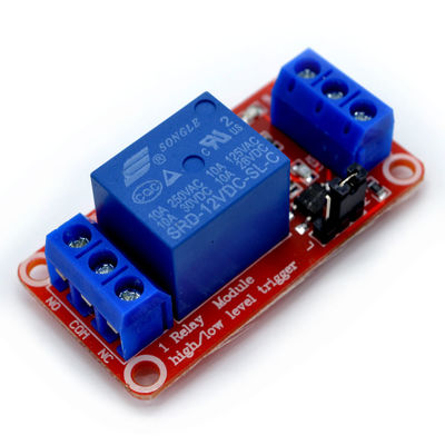 โมดูลรีเลย์ควบคุมบอร์ด PCB 1 ทาง 12v รีเลย์ช่องสัญญาณเดียว