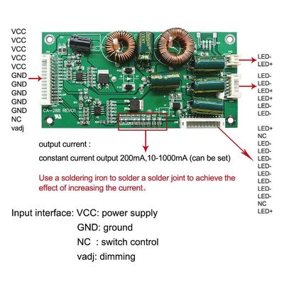 CA-288 อินเวอร์เตอร์แบ็คไลท์สากล 26 ''-55'' 60V-165v ปรับแรงดันไฟฟ้าอัตโนมัติ