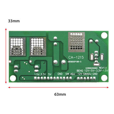 CA-1215 12V 5V 3.3V 1.5V โมดูลปัสดุไฟฟ้า LCM LCD Dc To Dc แบอร์ดแปลง