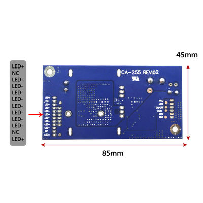 CA-255 LED Backlight Driver Board PWM ปรับความกว้างของแรงกระแทก 10.8-28v