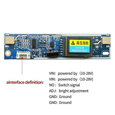 CA-2028 Small Port 2 Lamp Lcd LED Backlight Driver Board สําหรับเครื่องจอคอมพิวเตอร์