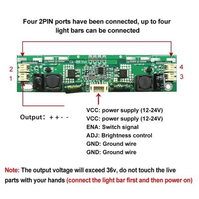 CA-266 LED Backlight Driver Board สําหรับ 32-65 นิ้ว Led TV Inverter Board การปรับความกระชับอัตโนมัติ