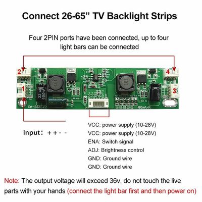CA-266s LED Backlight Driver Board กระแสไฟคงที่ Driver Board 32-65&quot;