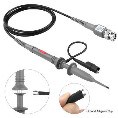 P6100 BNC Tester Tool Oscilloscope Probe Kit 100MHz 1X 10X คลิป 2 ชิ้น