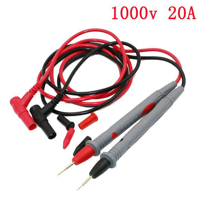 1 คู่เครื่องทดสอบมัลติมิเตอร์แบบดิจิตอล Lead Probe สายไฟสายไฟ 20A