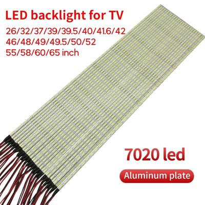 26&quot;ถึง 65&quot; LED Backlight Strip 7020 LED Edge Strip แผ่นอลูมิเนียมกว้าง 3.8 มม.