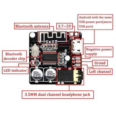 CA-6965-B โมดูลเสียง Bluetooth 4.1 5.0 MP3 Lossless Decoder Board