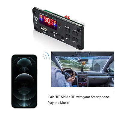 2x25W 50W MP3 เครื่องเล่นบลูทูธโมดูลเสียงบอร์ดรีโมทคอนโทรลระบบเสียงไร้สาย