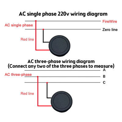 DC 4-100V AC 50-500V แอมมิเตอร์แบบดิจิตอลโวลต์มิเตอร์สองสายยานยนต์