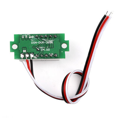 DC 0-100V 0.36 ''ดิจิตอลแอมมิเตอร์โวลต์มิเตอร์ 3 สาย LED จอแสดงผล
