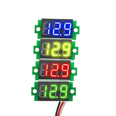 DC 0-100V 0.36 ''ดิจิตอลแอมมิเตอร์โวลต์มิเตอร์ 3 สาย LED จอแสดงผล