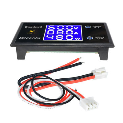 จอแอลซีดีดิจิตอล Wattmeter โวลต์มิเตอร์แอมมิเตอร์ DC 0-100 โวลต์ 10A 1000 วัตต์