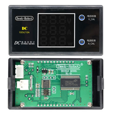 จอแอลซีดีดิจิตอล Wattmeter โวลต์มิเตอร์แอมมิเตอร์ DC 0-100 โวลต์ 10A 1000 วัตต์