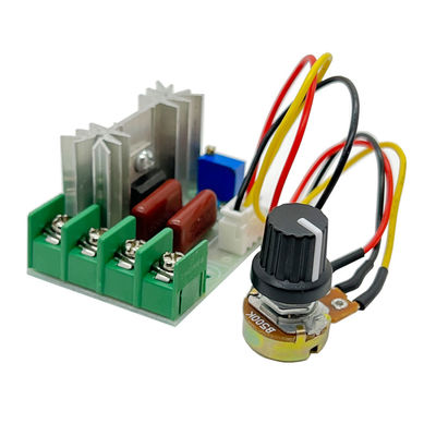 AC 220V 2000w มอเตอร์ควบคุมความเร็ว Dimmers Governor โมดูล Potentiometer
