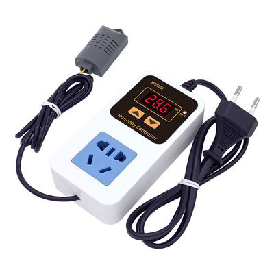 W2023 สวิตช์ควบคุมความชื้นอัจฉริยะอิเล็กทรอนิกส์แบบติดผนัง 110-220V