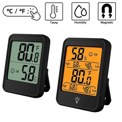 เครื่องวัดความชื้นอุณหภูมิห้อง LCD 10% - 99%RH -4F-158F