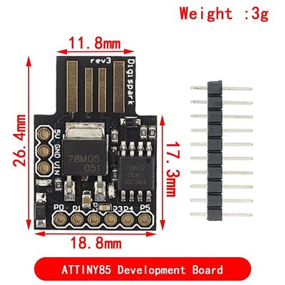 3.3V การสนับสนุนคณะกรรมการพัฒนาสําหรับ ATTINY85/TINY85 ไมโครคอนโทรลเลอร์