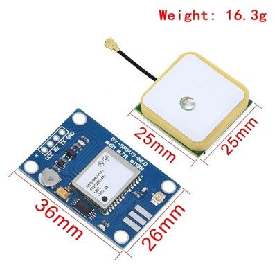 โมดูล GPS NEO-6M สําหรับเครื่องควบคุมการบิน APM MWC PX4 Pixhawk V24.5 APM2.56 APM 1.65 -3.6 วอลต์