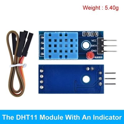 DHT11 อุปกรณ์ตรวจจับอุณหภูมิและความชื้น ระบบปฏิบัติการ Android พร้อม LED