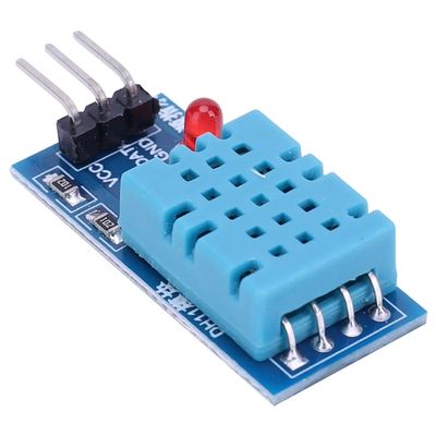 DHT11 อุปกรณ์ตรวจจับอุณหภูมิและความชื้น ระบบปฏิบัติการ Android พร้อม LED