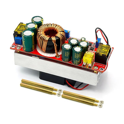 1800W 40A DC-DC Boost Converter Board 10-60V โดยพัดลม สําหรับโมดูลพลังงาน 12-90V