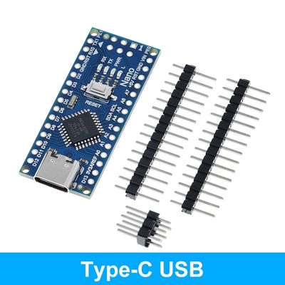 Mini / Type-C / Micro USB Nano 3.0 Micro Controller Board Atmega328 MU/Atmega328 AU การควบคุมขนาดเล็ก