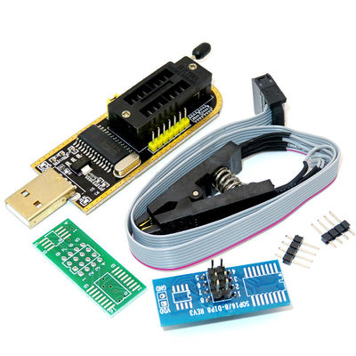 CH341A 24 25 ซีรี่ย์ EEPROM Flash BIOS USB โปรแกรมโมดูล + SOIC8 SOP8 คลิปทดสอบสําหรับ EEPROM 93CXX / 25CXX / 24CXX